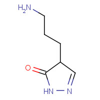 7032-17-9 4-(3-AMINOPROPYL)-2,4-DIHYDRO-3H-PYRAZOL-3-ONE chemical structure