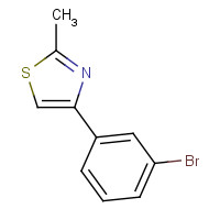 342405-21-4 4-(3-BROMOPHENYL)-2-METHYL-1,3-THIAZOLE chemical structure