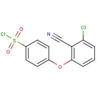 175136-72-8 4-(3-CHLORO-2-CYANOPHENOXY)BENZENE-1-SULFONYL CHLORIDE chemical structure