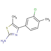 175278-40-7 4-(3-CHLORO-4-METHYLPHENYL)-5-METHYL-1,3-THIAZOL-2-AMINE chemical structure