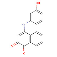 75140-04-4 4-(3-HYDROXYANILINO)-1,2-DIHYDRONAPHTHALENE-1,2-DIONE chemical structure