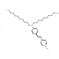95378-73-7 4-(4-(DIDECYLAMINO)STYRYL)-N-METHYLPYRIDINIUM IODIDE chemical structure