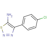 388088-77-5 4-(4-CHLOROPHENYL)-1,2,3-THIADIAZOL-5-AMINE chemical structure