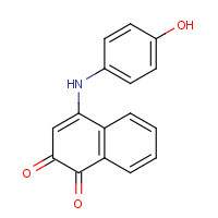 75140-07-7 4-(4-HYDROXYANILINO)-1,2-DIHYDRONAPHTHALENE-1,2-DIONE chemical structure