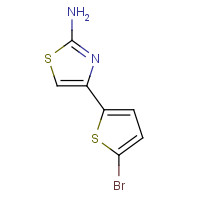 34801-14-4 4-(5-BROMO-2-THIENYL)-1,3-THIAZOL-2-AMINE chemical structure