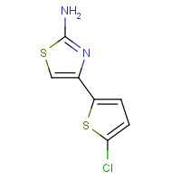 123971-45-9 4-(5-CHLORO-2-THIENYL)-1,3-THIAZOL-2-AMINE chemical structure