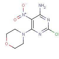 29955-44-0 4-(6-Amino-2-chloro-5-nitro-4-pyrimidinyl)morpholine chemical structure