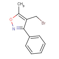 180597-83-5 4-(BROMOMETHYL)-5-METHYL-3-PHENYLISOXAZOLE chemical structure
