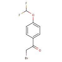 141134-24-9 4-(DIFLUOROMETHOXY)PHENACYL BROMIDE chemical structure