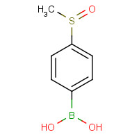 166386-48-7 4-(METHANESULFINYL)BENZENEBORONIC ACID chemical structure