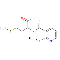 175201-70-4 4-(METHYLTHIO)-2-(([2-(METHYLTHIO)-3-PYRIDYL]CARBONYL)AMINO)BUTANOIC ACID chemical structure