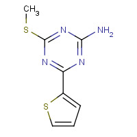 175204-61-2 4-(METHYLTHIO)-6-(2-THIENYL)-1,3,5-TRIAZIN-2-AMINE chemical structure
