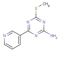 175204-62-3 4-(METHYLTHIO)-6-(3-PYRIDYL)-1,3,5-TRIAZIN-2-AMINE chemical structure