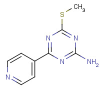 175204-63-4 4-(METHYLTHIO)-6-(4-PYRIDYL)-1,3,5-TRIAZIN-2-AMINE chemical structure