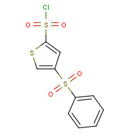 160233-28-3 4-(BENZENESULFONYL)THIOPHENE-2-SULFONYL CHLORIDE chemical structure