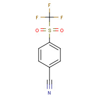 312-21-0 4-(TRIFLUOROMETHYLSULFONYL)BENZONITRILE chemical structure