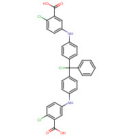 143193-31-1 4,4'-BIS(3-CARBOXY-4-CHLOROPHENYL-AMINO)TRITYL CHLORIDE chemical structure