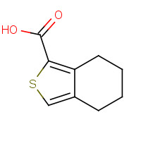 6435-75-2 4,5,6,7-TETRAHYDRO-2-BENZOTHIOPHENE-1-CARBOXYLIC ACID chemical structure