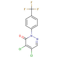 62436-07-1 4,5-DICHLORO-2-[4-(TRIFLUOROMETHYL)PHENYL]PYRIDAZIN-3(2H)-ONE chemical structure