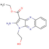 30119-32-5 ETHYL 2-AMINO-1-(2-HYDROXYETHYL)-1H-PYRROLO[2,3-B]QUINOXALINE-3-CARBOXYLATE chemical structure
