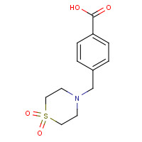 465514-21-0 4-[(1,1-DIOXO-1LAMBDA6,4-THIAZINAN-4-YL)METHYL]BENZOIC ACID chemical structure