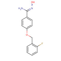 261965-35-9 4-[(2-FLUOROBENZYL)OXY]-N'-HYDROXYBENZENECARBOXIMIDAMIDE chemical structure