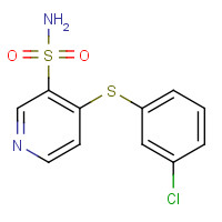 58154-76-0 4-((3-Chlorophenyl)thio)-3-pyridinesulfonamide chemical structure