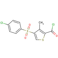 175137-66-3 4-[(4-CHLOROPHENYL)SULFONYL]-3-METHYLTHIOPHENE-2-CARBONYL CHLORIDE chemical structure