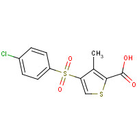 175137-65-2 4-[(4-CHLOROPHENYL)SULFONYL]-3-METHYLTHIOPHENE-2-CARBOXYLIC ACID chemical structure