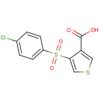 423769-77-1 4-[(4-CHLOROPHENYL)SULFONYL]-3-THIOPHENECARBOXYLIC ACID chemical structure