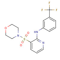 38025-96-6 4-((2-((3-(Trifluoromethyl)phenyl)amino)-3-pyridinyl)sulfonyl]morpholine chemical structure