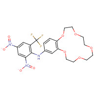 78857-86-0 4'-(2'',4''-DINITRO-6''-TRIFLUOROMETHYLPHENYL)-AMINOBENZO-15-CROWN-5 chemical structure