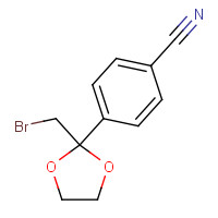 60207-22-9 4-[2-(BROMOMETHYL)-1,3-DIOXOLAN-2-YL]BENZONITRILE chemical structure