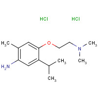 83880-23-3 4-[2-(DIMETHYLAMINO)ETHOXY]-2-METHYL-5-(1-METHYLETHYL)-BENZENAMINE,DIHYDROCHLORIDE chemical structure