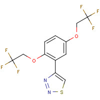 175205-47-7 4-[2,5-BIS(2,2,2-TRIFLUOROETHOXY)PHENYL]-1,2,3-THIADIAZOLE chemical structure