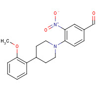 301334-92-9 4-[4-(2-METHOXYPHENYL)PIPERIDINO]-3-NITROBENZALDEHYDE chemical structure