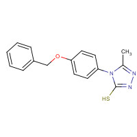 306936-82-3 4-[4-(BENZYLOXY)PHENYL]-5-METHYL-4H-1,2,4-TRIAZOLE-3-THIOL chemical structure