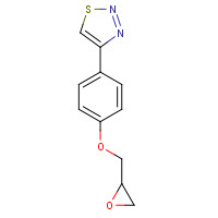 59834-07-0 4-[4-(OXIRAN-2-YLMETHOXY)PHENYL]-1,2,3-THIADIAZOLE chemical structure