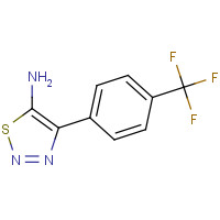 423769-76-0 4-[4-(TRIFLUOROMETHYL)PHENYL]-1,2,3-THIADIAZOL-5-AMINE chemical structure