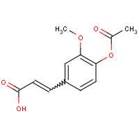 2596-47-6 4-ACETOXY-3-METHOXYCINNAMIC ACID chemical structure