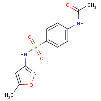 21312-10-7 4-ACETYLAMINO-N-(5-METHYL-3-ISOXAZOLYL)BENZENESULFONAMIDE chemical structure