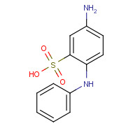 91-30-5 4-Aminodiphenyamine-2-sulfonic acid chemical structure