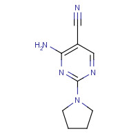 55441-53-7 4-AMINO-2-(1-PYRROLIDINYL)-5-PYRIMIDINECARBONITRILE chemical structure