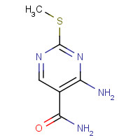 89533-28-8 4-AMINO-2-(METHYLTHIO)PYRIMIDINE-5-CARBOXAMIDE chemical structure