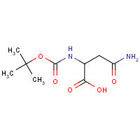 142847-17-4 4-AMINO-2-[(TERT-BUTOXYCARBONYL)AMINO]-4-OXOBUTANOIC ACID chemical structure