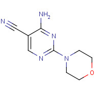 78318-43-1 4-AMINO-2-MORPHOLINO-5-PYRIMIDINECARBONITRILE,97 chemical structure