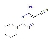 90973-23-2 4-AMINO-2-(1-PIPERIDINYL)PYRIMIDINE-5-CARBONITRILE chemical structure