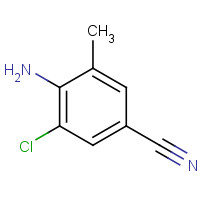 158296-69-6 4-AMINO-3-CHLORO-5-METHYLBENZONITRILE chemical structure