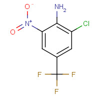 57729-79-0 4-AMINO-3-CHLORO-5-NITROBENZOTRIFLUORIDE chemical structure