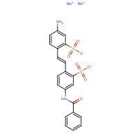 40301-06-2 4-AMINO-4'-BENZAMIDOSTILBENE-2,2'-DISULFONIC ACID,DISODIUM SALT chemical structure